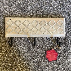 Handcrafted Wooden Wall Hook Rack